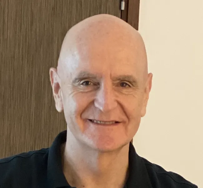 Head and shoulders shot of Graham